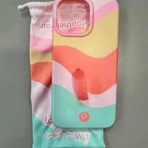 Loopy Case in Coral and Mint for Cell Phones